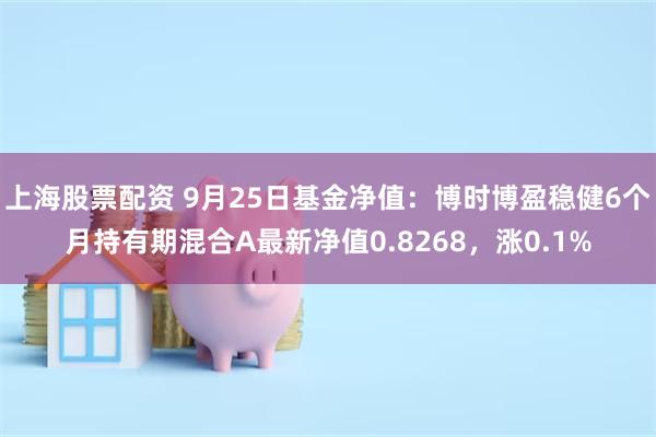 上海股票配资 9月25日基金净值：博时博盈稳健6个月持有期混合A最新净值0.8268，涨0.1%