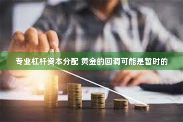 专业杠杆资本分配 黄金的回调可能是暂时的