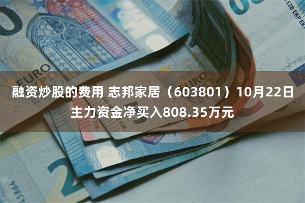 融资炒股的费用 志邦家居（603801）10月22日主力资金净买入808.35万元