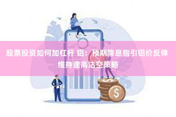 股票投资如何加杠杆 铝：预期降息指引铝价反弹 维持逢高沽空策略