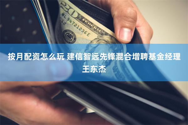 按月配资怎么玩 建信智远先锋混合增聘基金经理王东杰